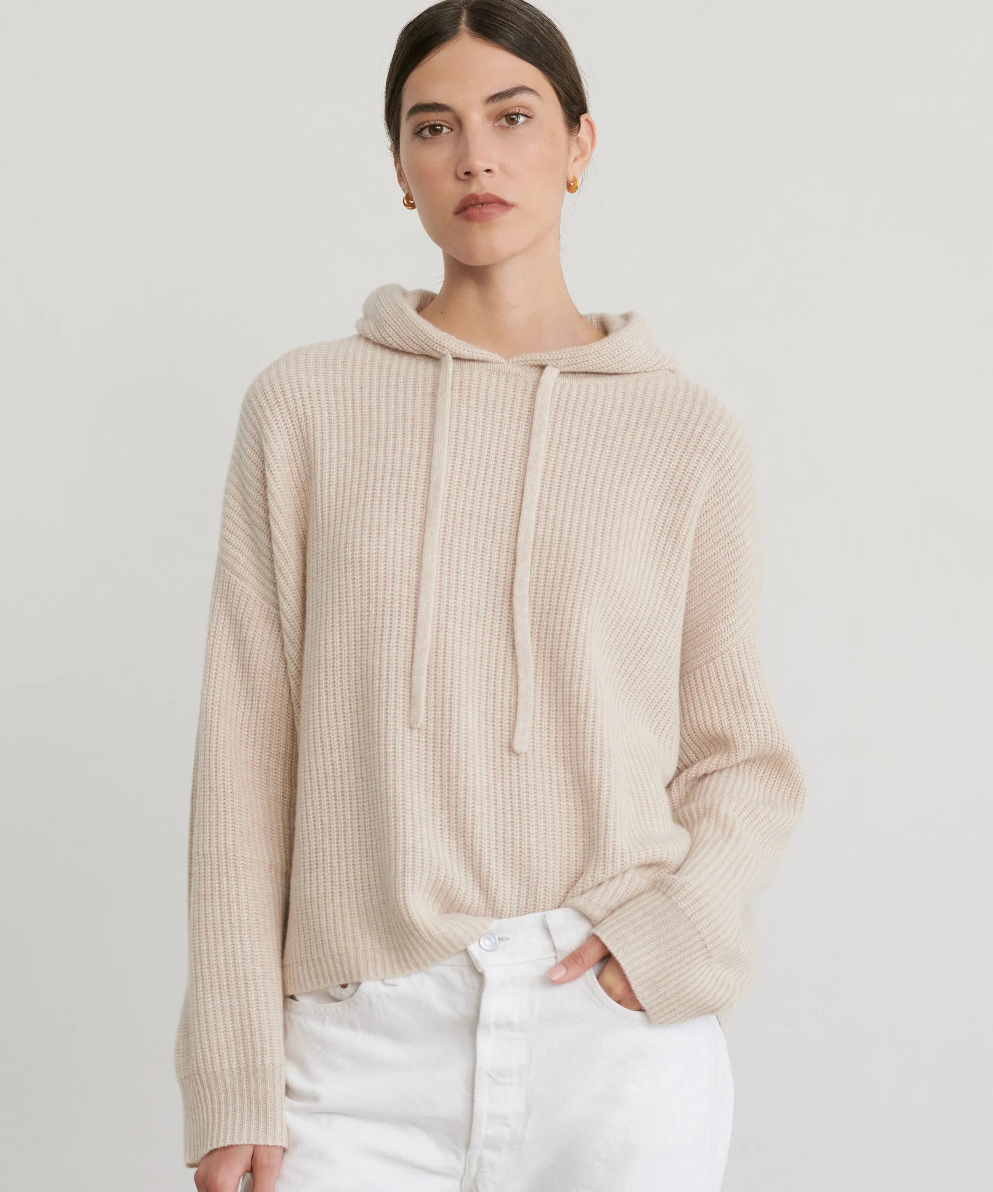 Winter Travel Tagless Design Cashmere Fisherman Hoodie
