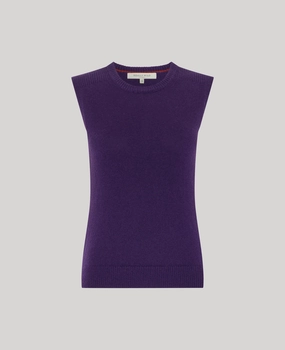 Organic Cotton Blend Highgrove Recycled Cashmere Round Neck Tank