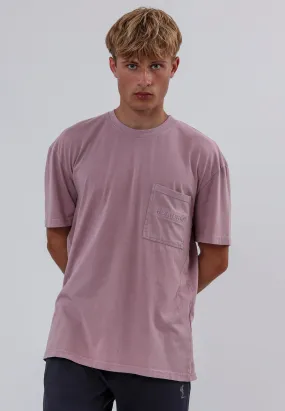 ACID LOGO T-SHIRT WASHED LAVENDER MoistureWickingFabric Sustainable