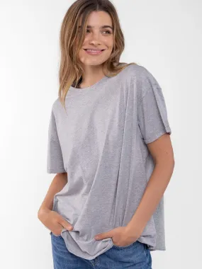 Take It In Cotton Tee - Heather Grey Washable fabric