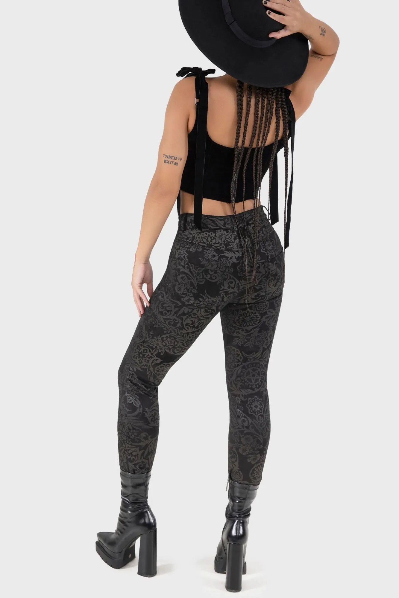 Clean Fit Statement Piece Nora Trousers [BLACK LILY]