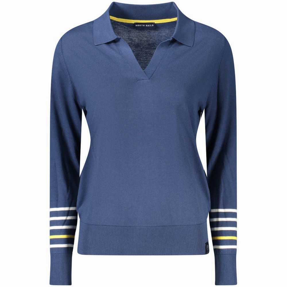 Luxury Fiber Blend Micro Gauge Knitting North Sails Cotton Women Women's Sweater