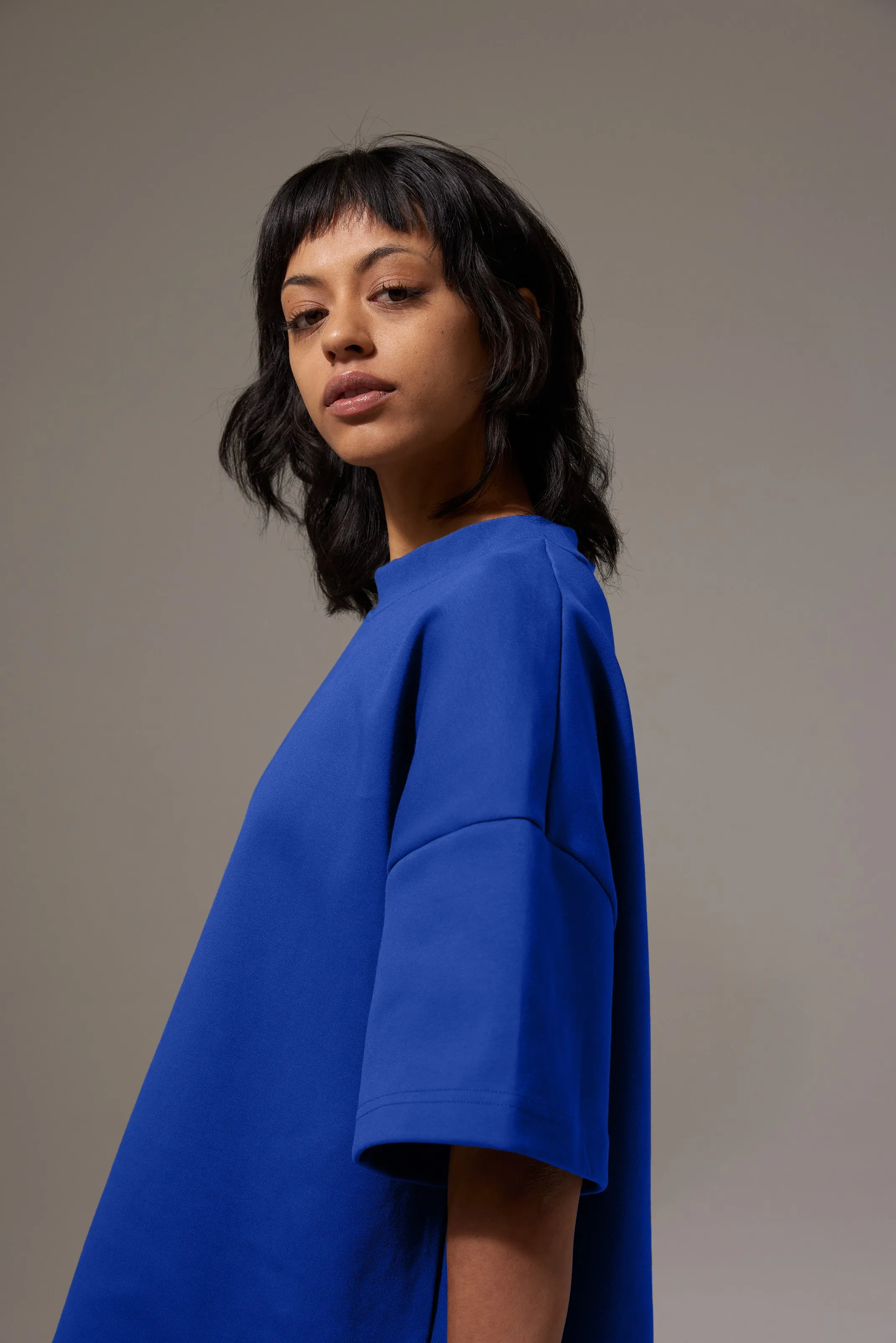 Nothing Heavyweight Tee | Azure shopping Casual layering piece