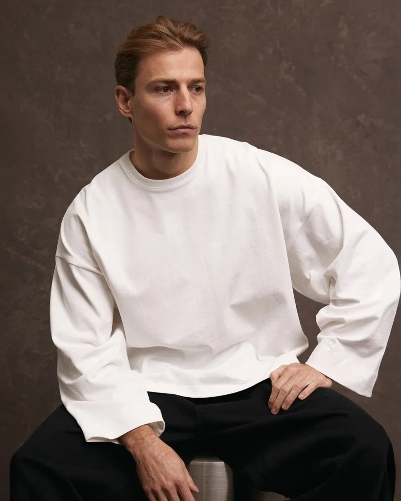 Nothing Longsleeve Tee | Cloud White On-the-Go Comfort UV Protection