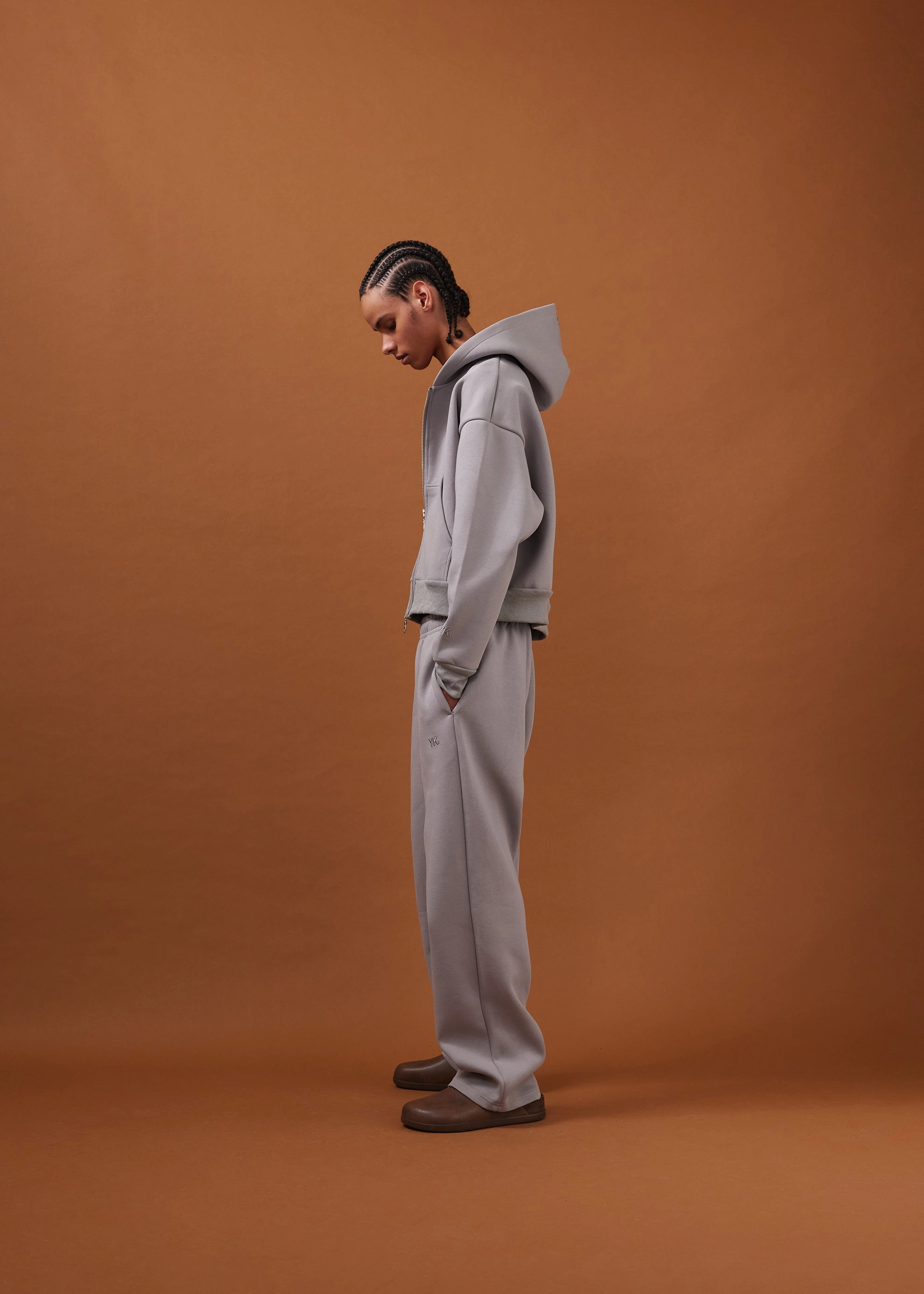 Nothing Heavyweight Structured Sweatpants | Ice Grey Tagless Labeling