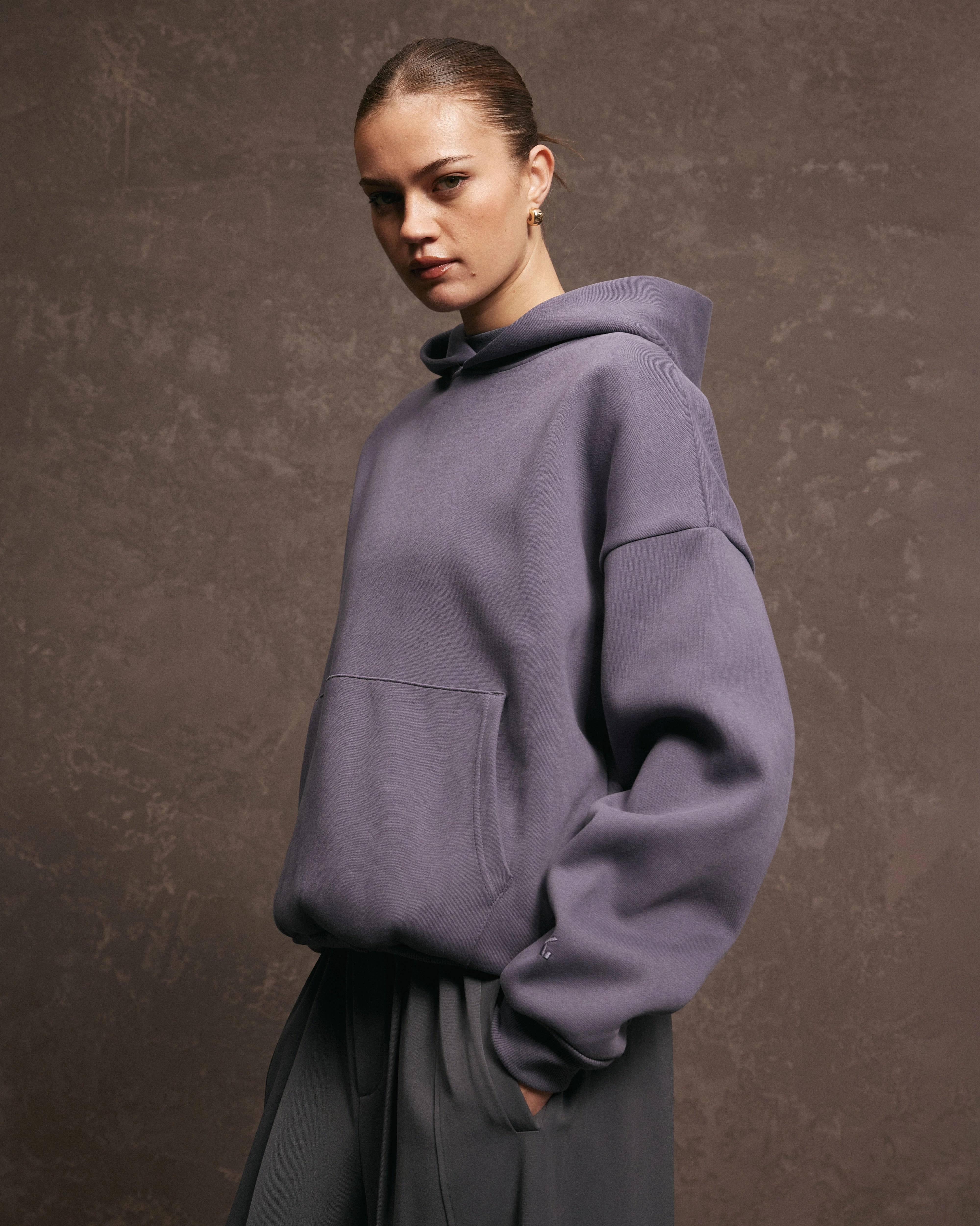 Nothing Hoodie | Denim Sherpa Lining