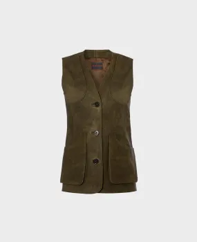 ElasticizedWaistbandSystem Nubuck Leather Waistcoat