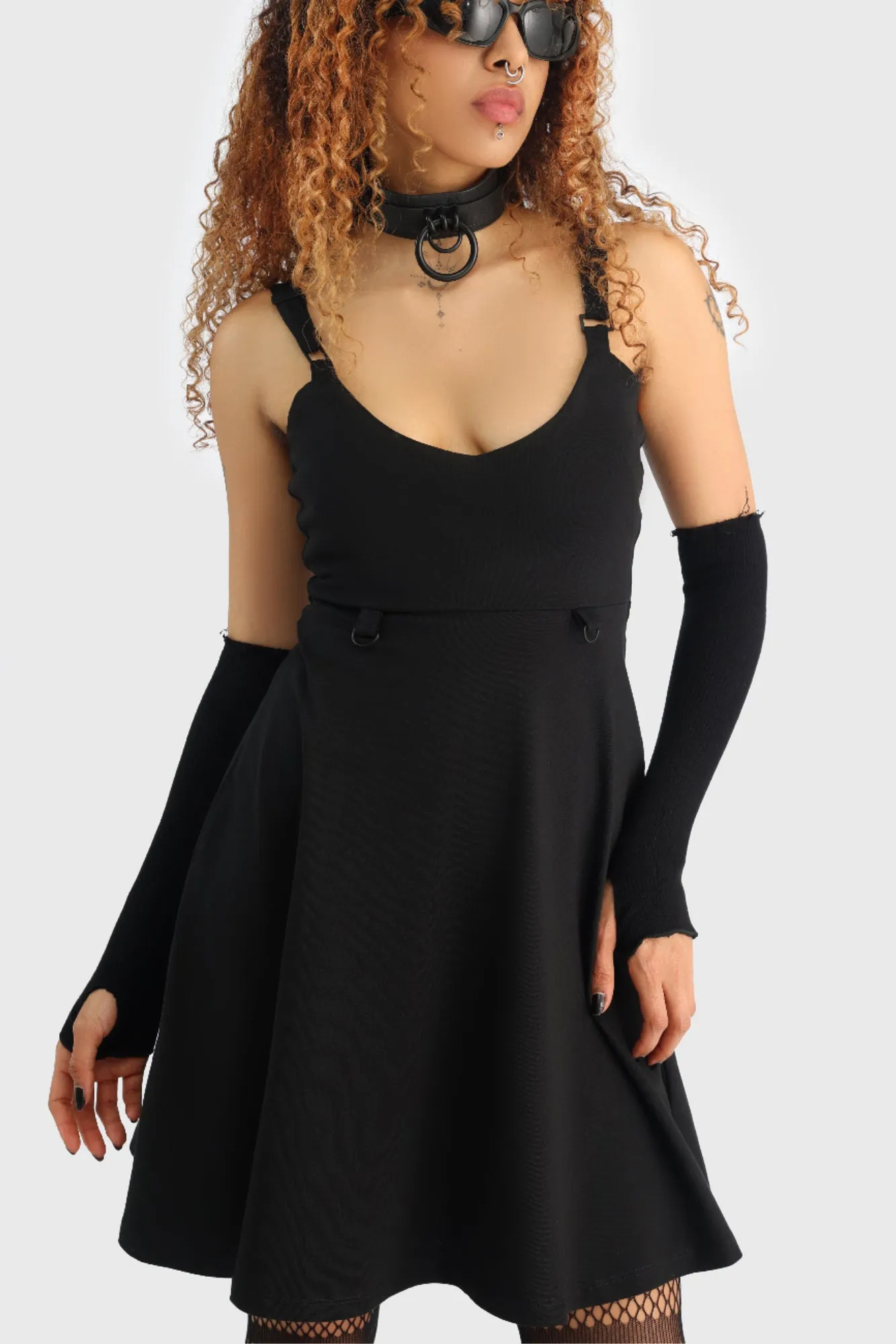 Layered Form Street Motion Obscurita Mini Dress