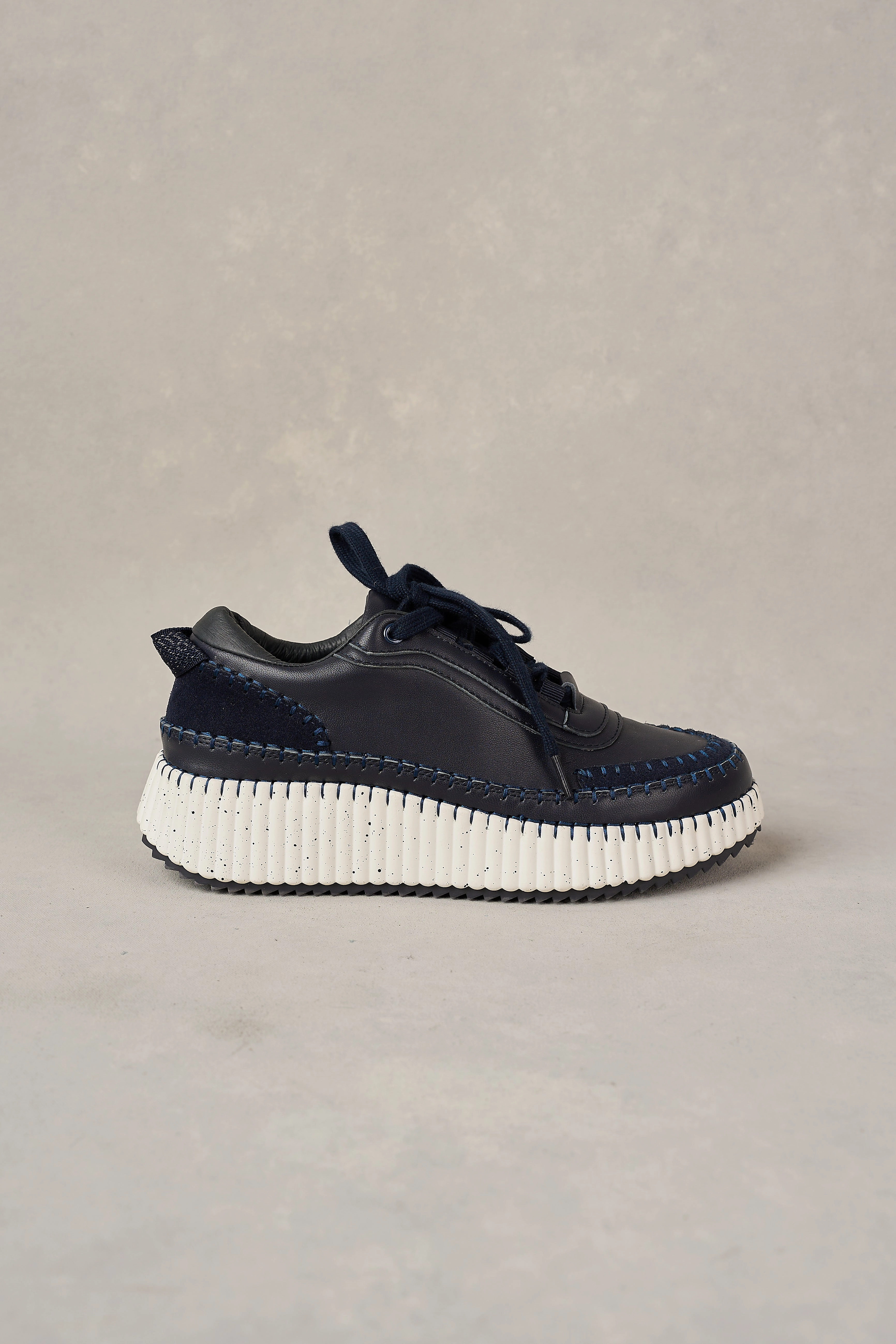Celine Leather Sneaker - Ink Heel Comfort Stable Grip