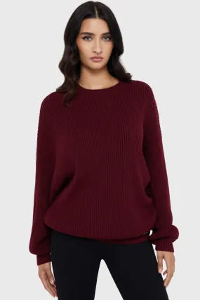 Easy Care Fabric Belinda Sweater [RED]
