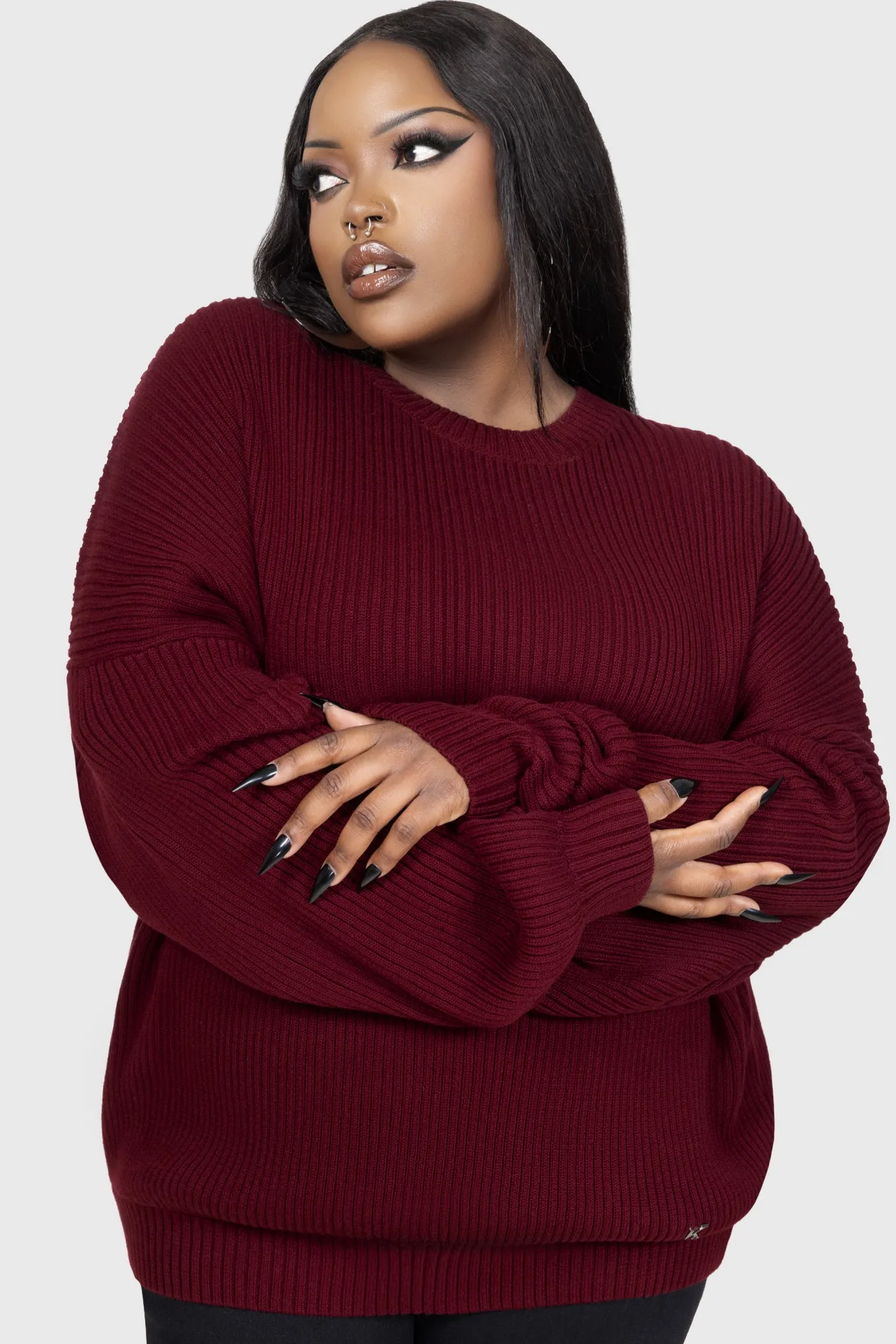 Belinda Sweater [RED] Modern Casual Look