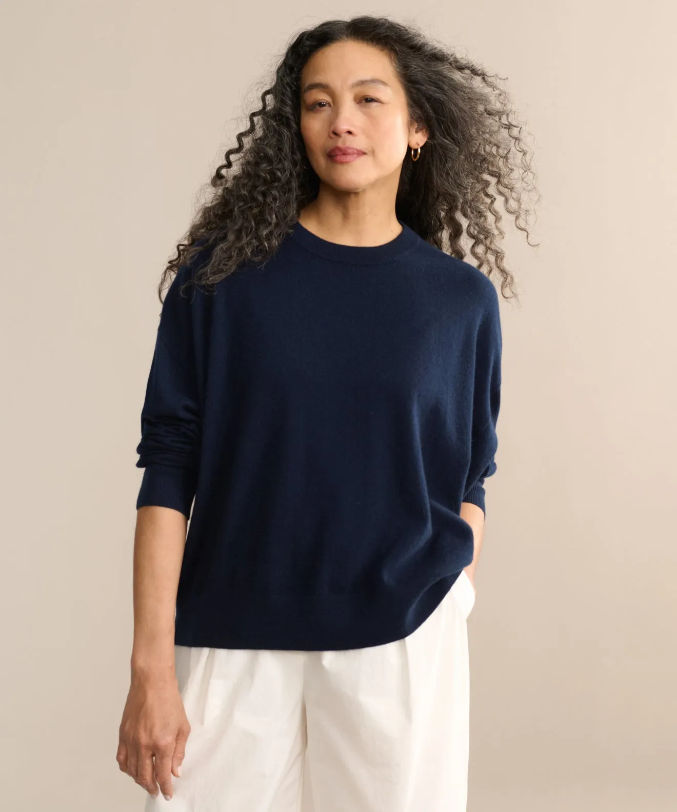 Cashmere Marina Crewneck Daywear Fit Travel Light