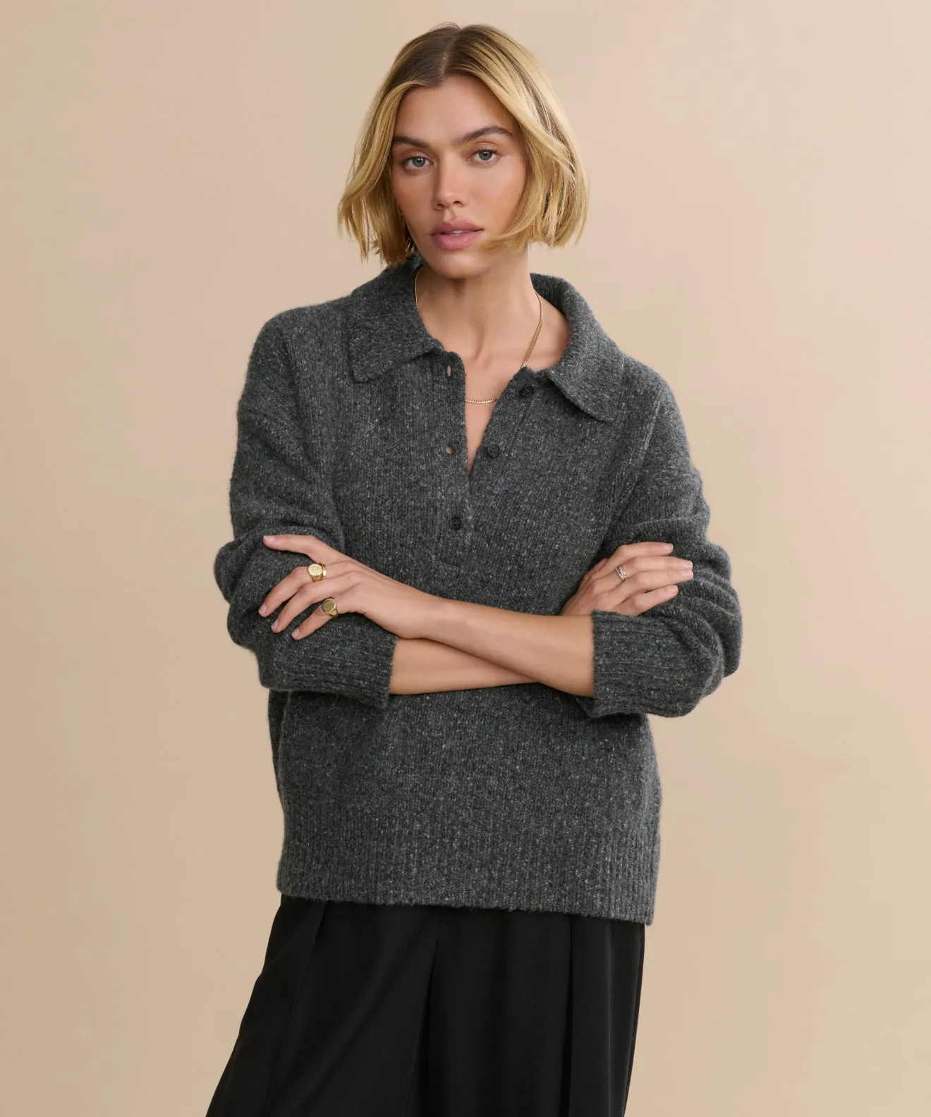 Cashmere Burke Polo Lounge Vibe Functional Drape