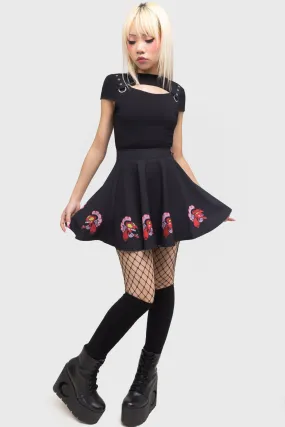 Graceful Look Oh So Evil Skater Skirt