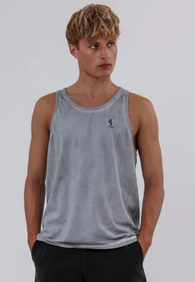 OIL WASH VEST GREY Comfort and Ease Minimalist fashion