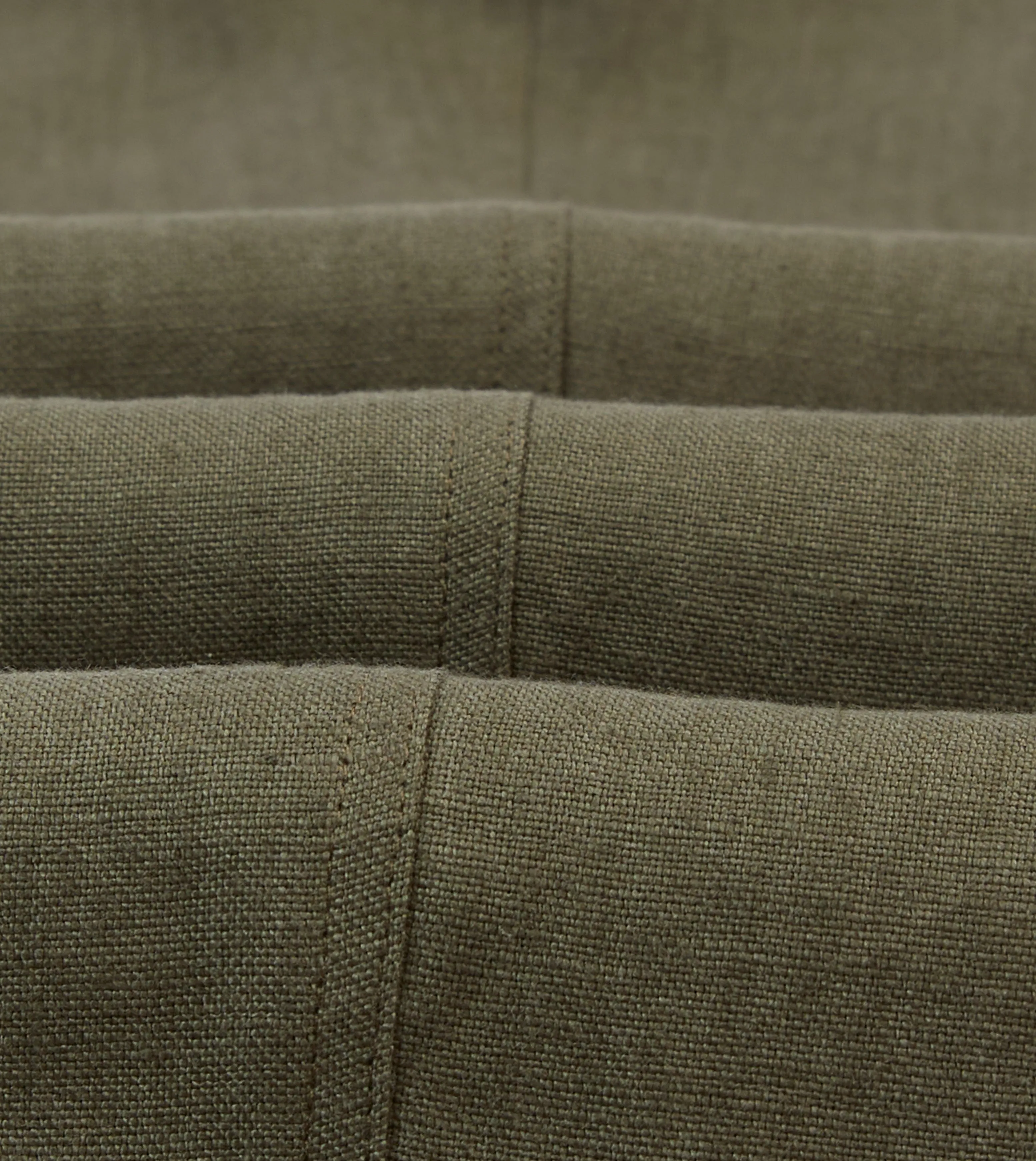 DoubleLayeredKnees All Season Wear Olive Antique Linen Games Trousers