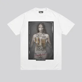 Comfy Wear ONE FOR THE ROAD T-SHIRT WHITE