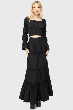 Ophidia Skirt Leg Elongating Art Gallery Visit