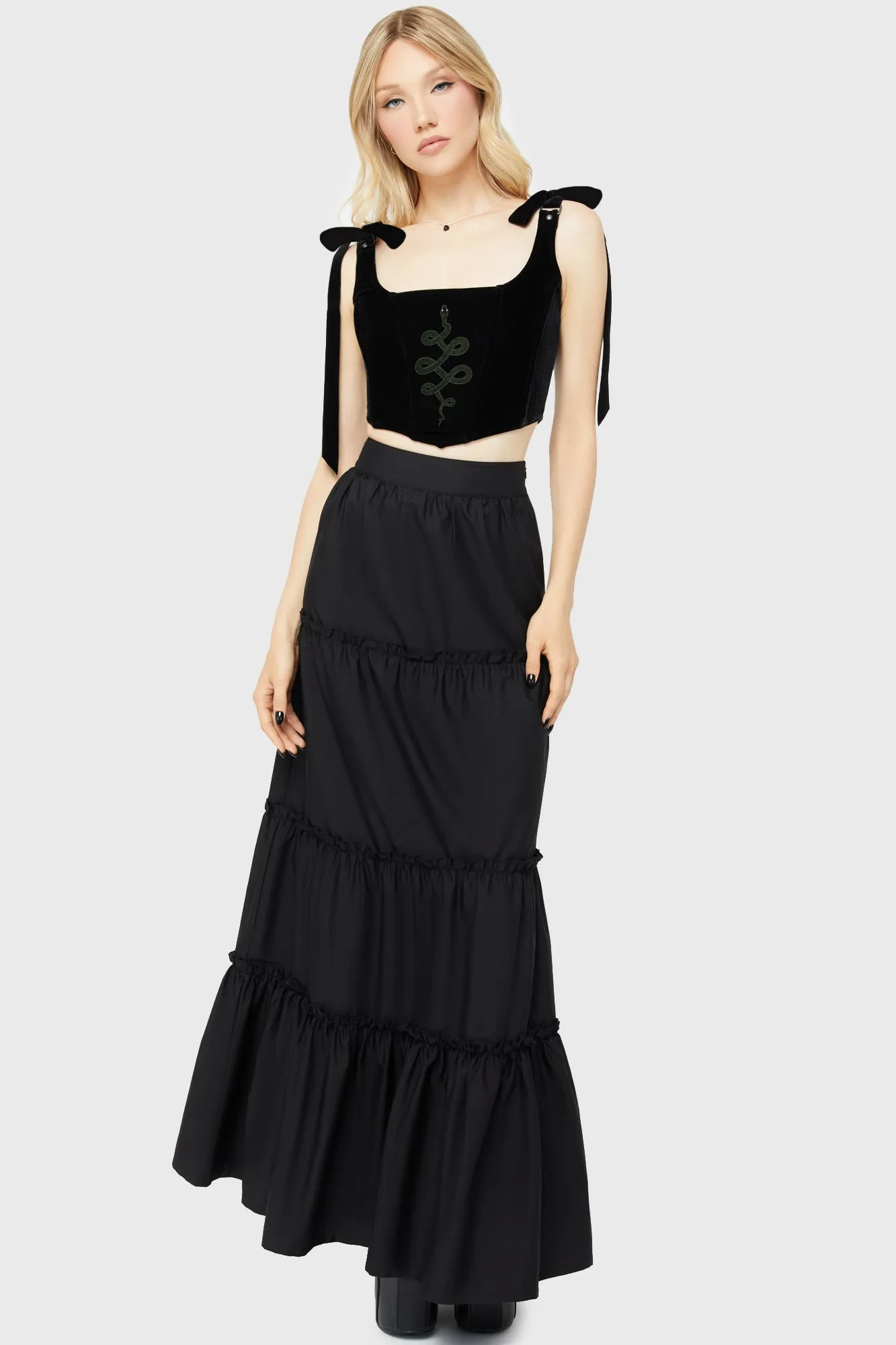 Ophidia Skirt Textured Surface