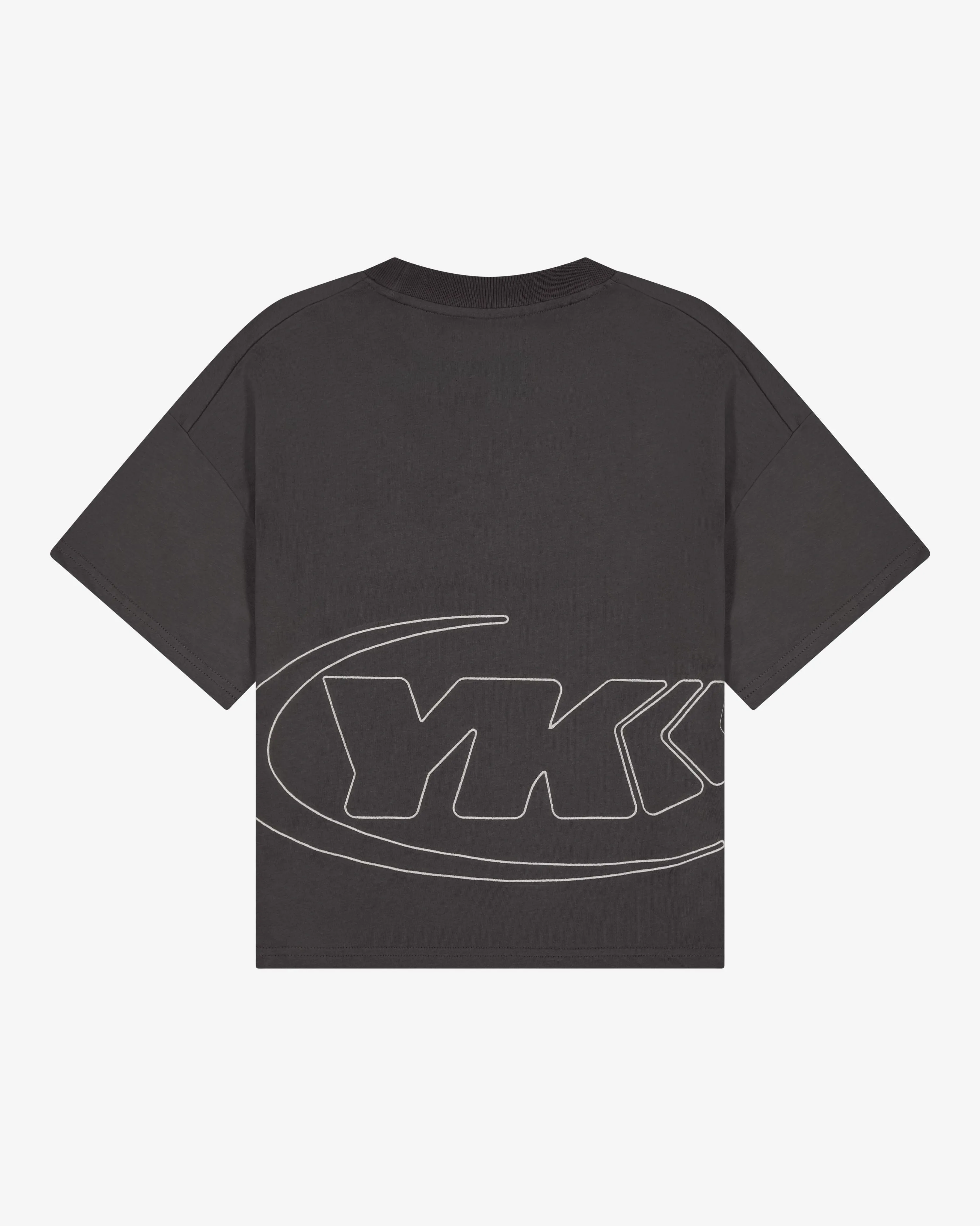 Outline Icon Tee | Graphite ReinforcedNeckline Daily Style Trend