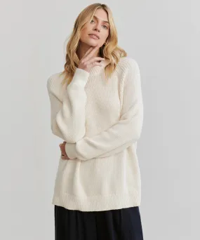 Oversized Cotton Fisherman Contrast Trim Accent Autumn Ready