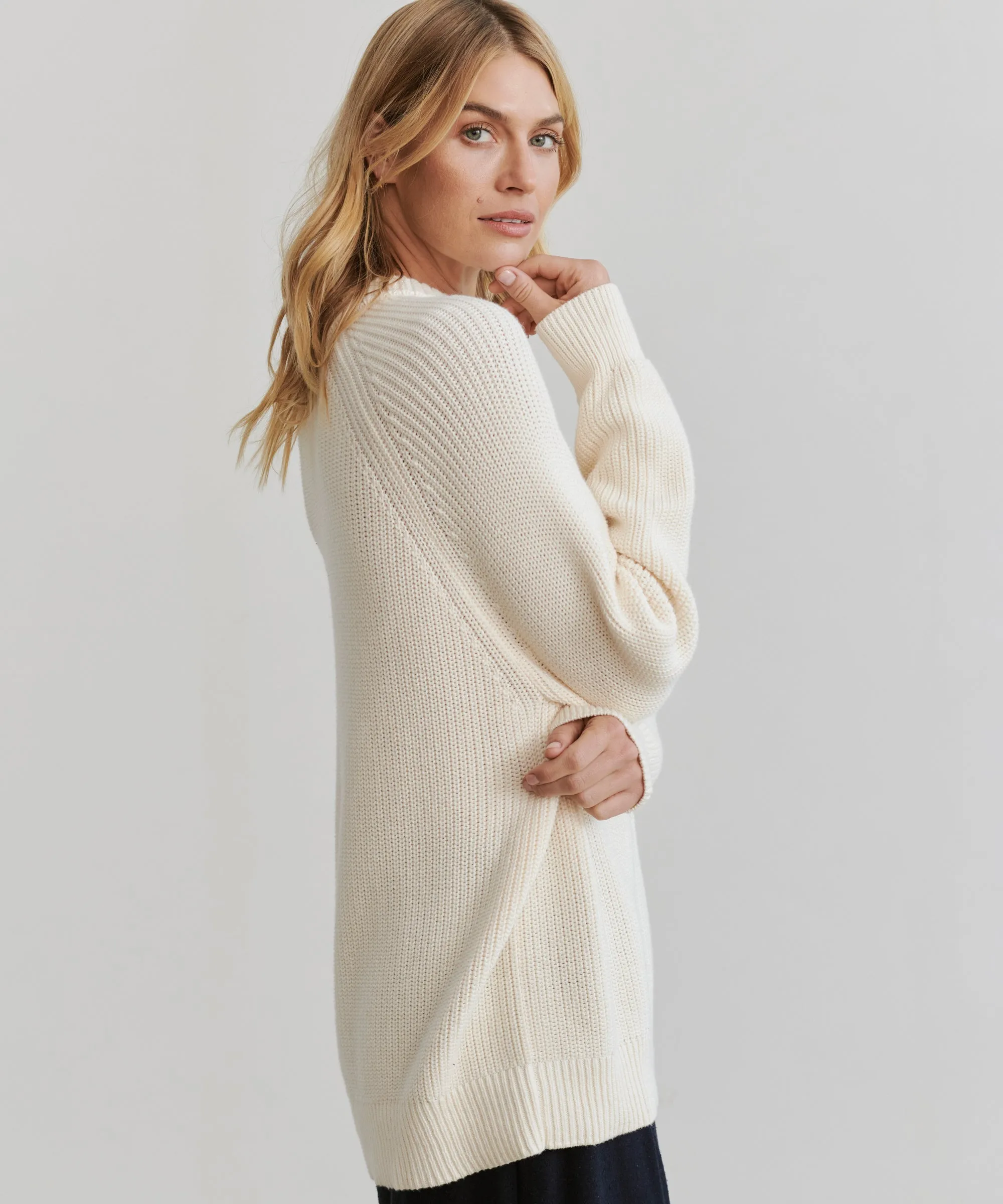 Oversized Cotton Fisherman Functional Drape