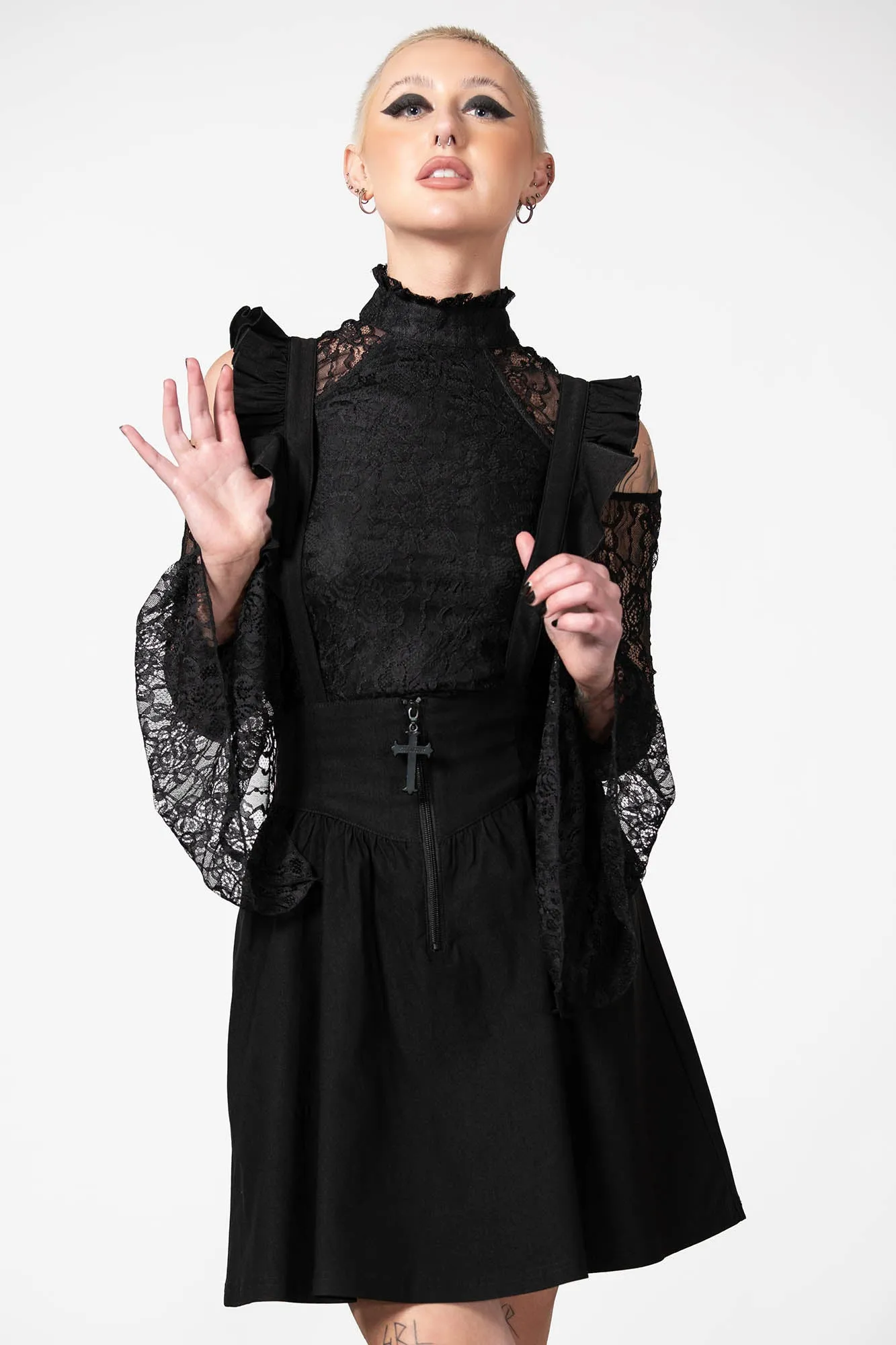 Anti Pilling Fabric Yuna Suspender Skirt