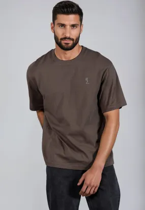 Set In Sleeve OVERSIZED HEAVY BLOCK T-SHIRT DESERT TAUPE