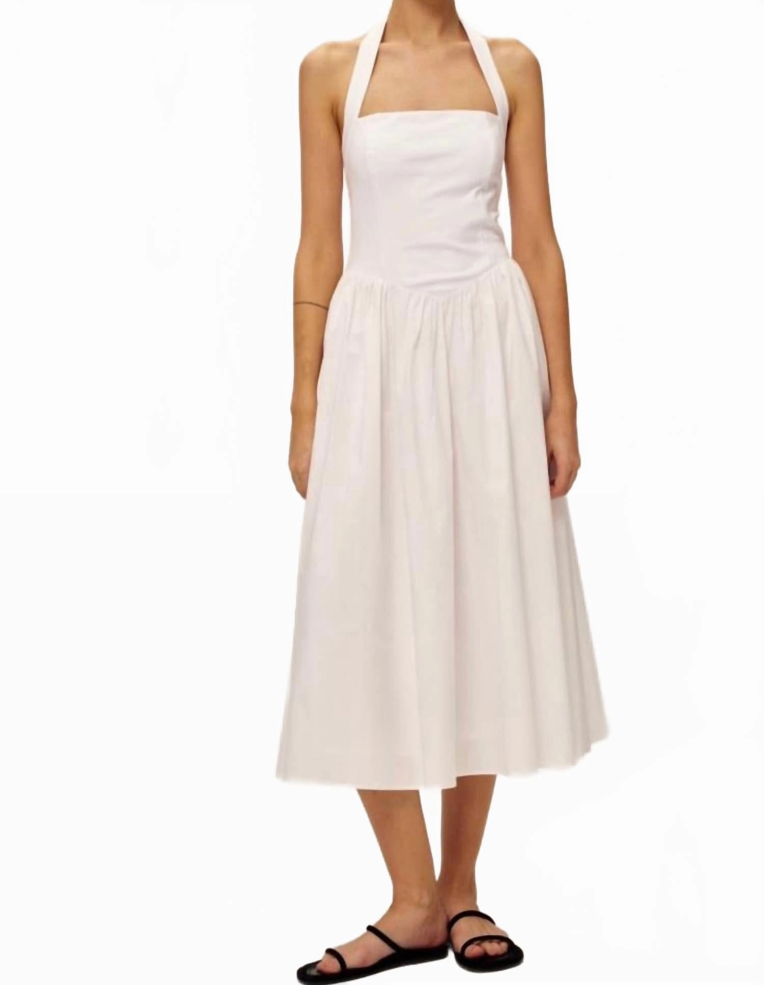 Detachable Tie Weekend Fashion Hanni Maxi Dress In White