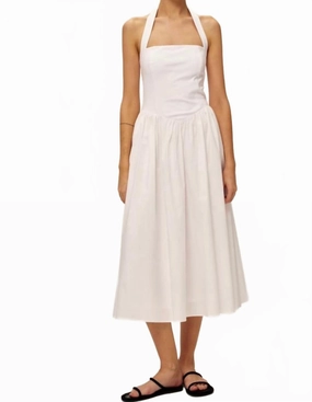 Detachable Tie Weekend Fashion Hanni Maxi Dress In White