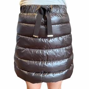 Padded Skirt In Nylon Ultralight In Fondente Smart Design