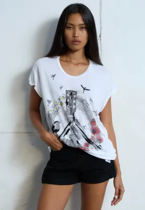 PEACE TOP WHITE Comfy Look Wear