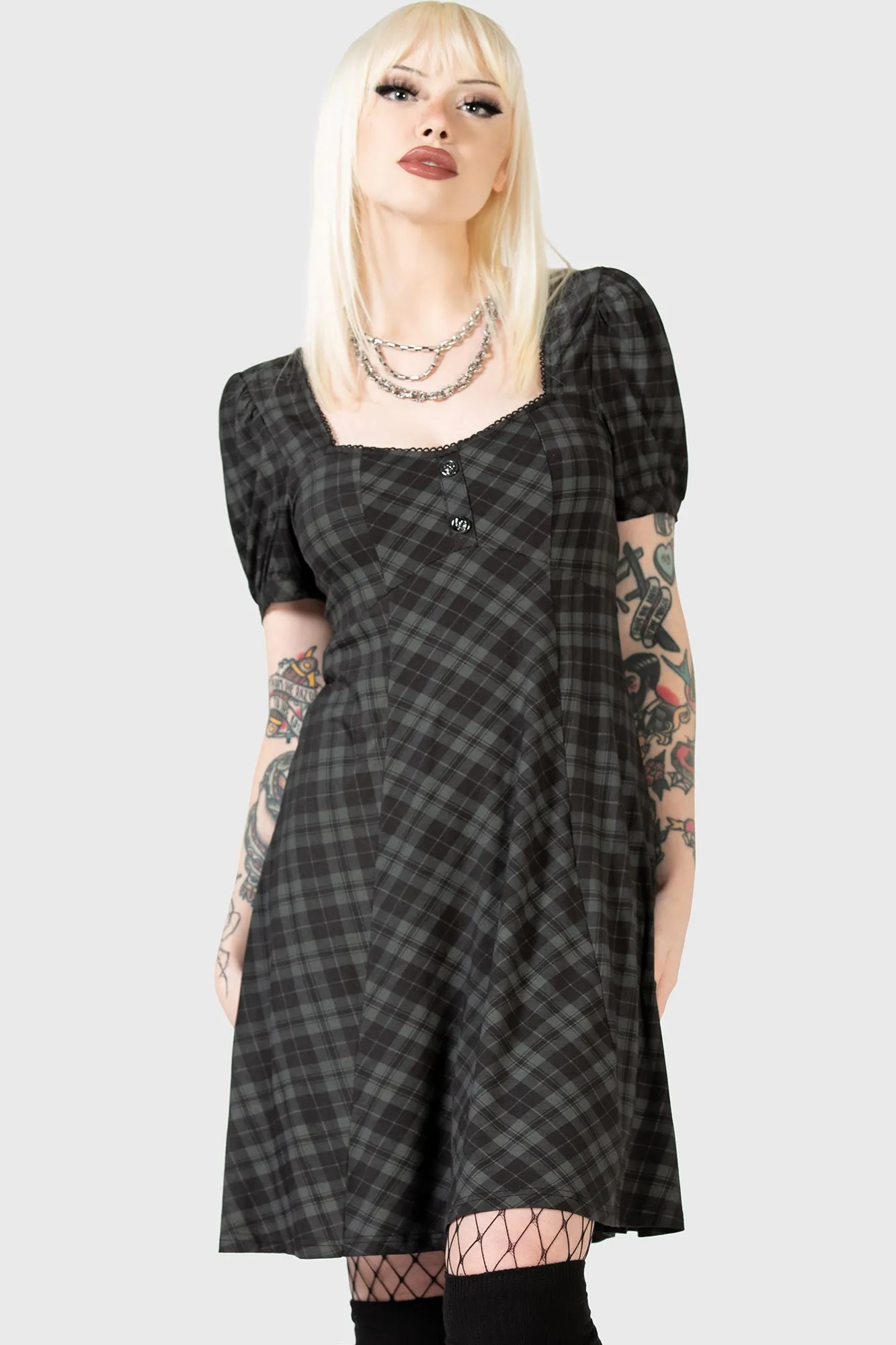 Basic Warm Light Bow Perdita Dress
