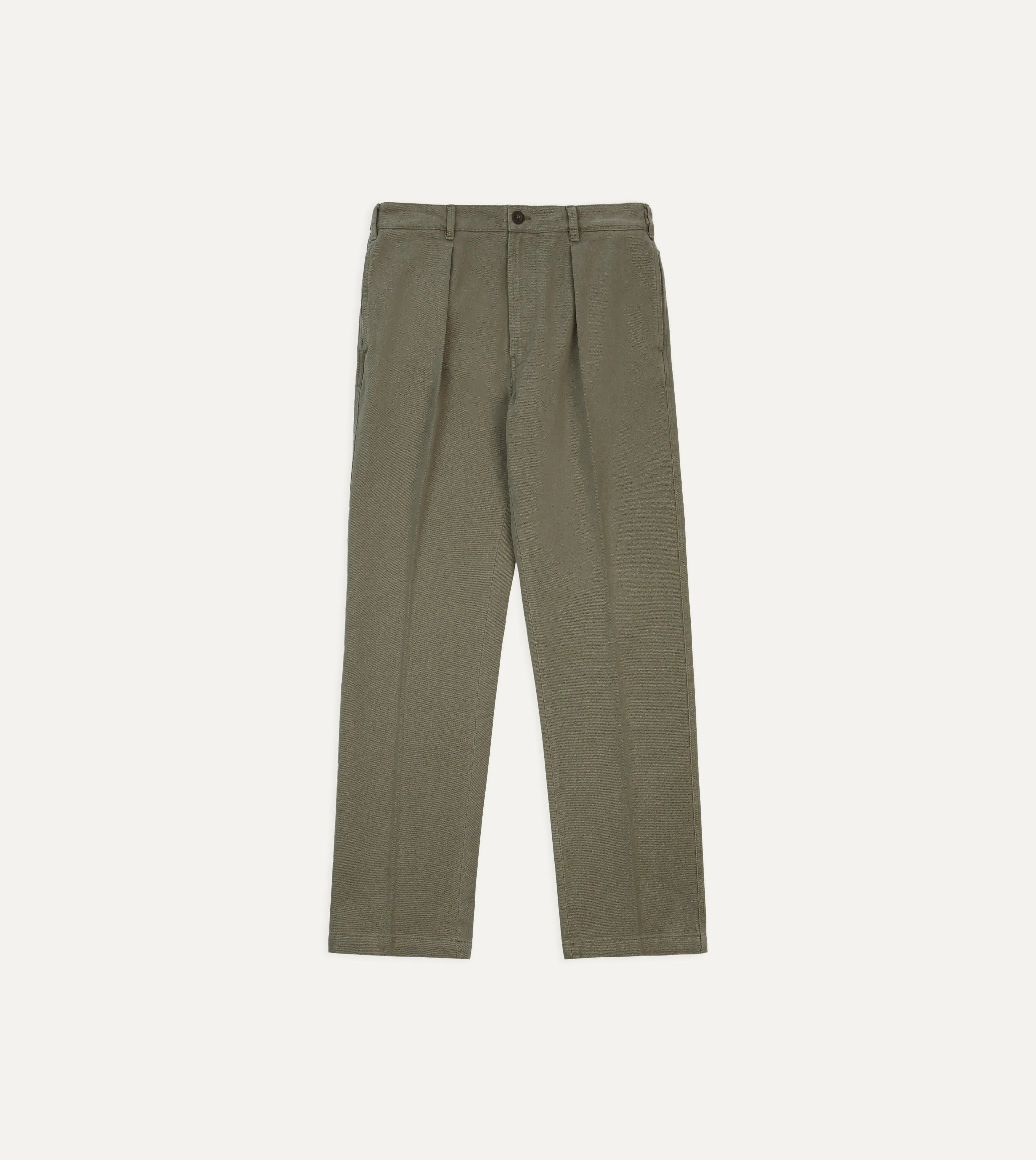 Utility Fit EasyCareFabric Khaki Heavy Cotton Twill Games Trousers