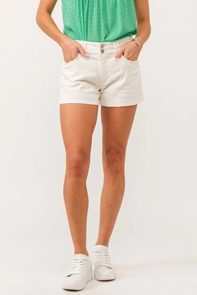 Easy Comfort Fit Carrie Shorts In White