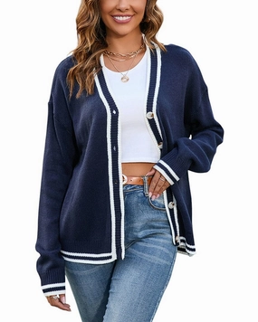 Cozy Fashion Modern Turtleneck Style ENJOY PETRA Cardigan