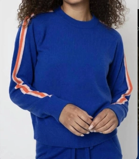 Flynn Sweater In Cobalt Layered Wear