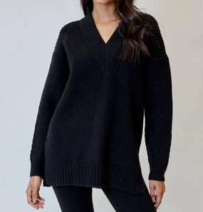 Bailey Sweater In Black Warm Comfort