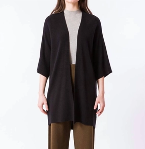 Ergonomic Sleeve Engineering Miko Cardigan In Black
