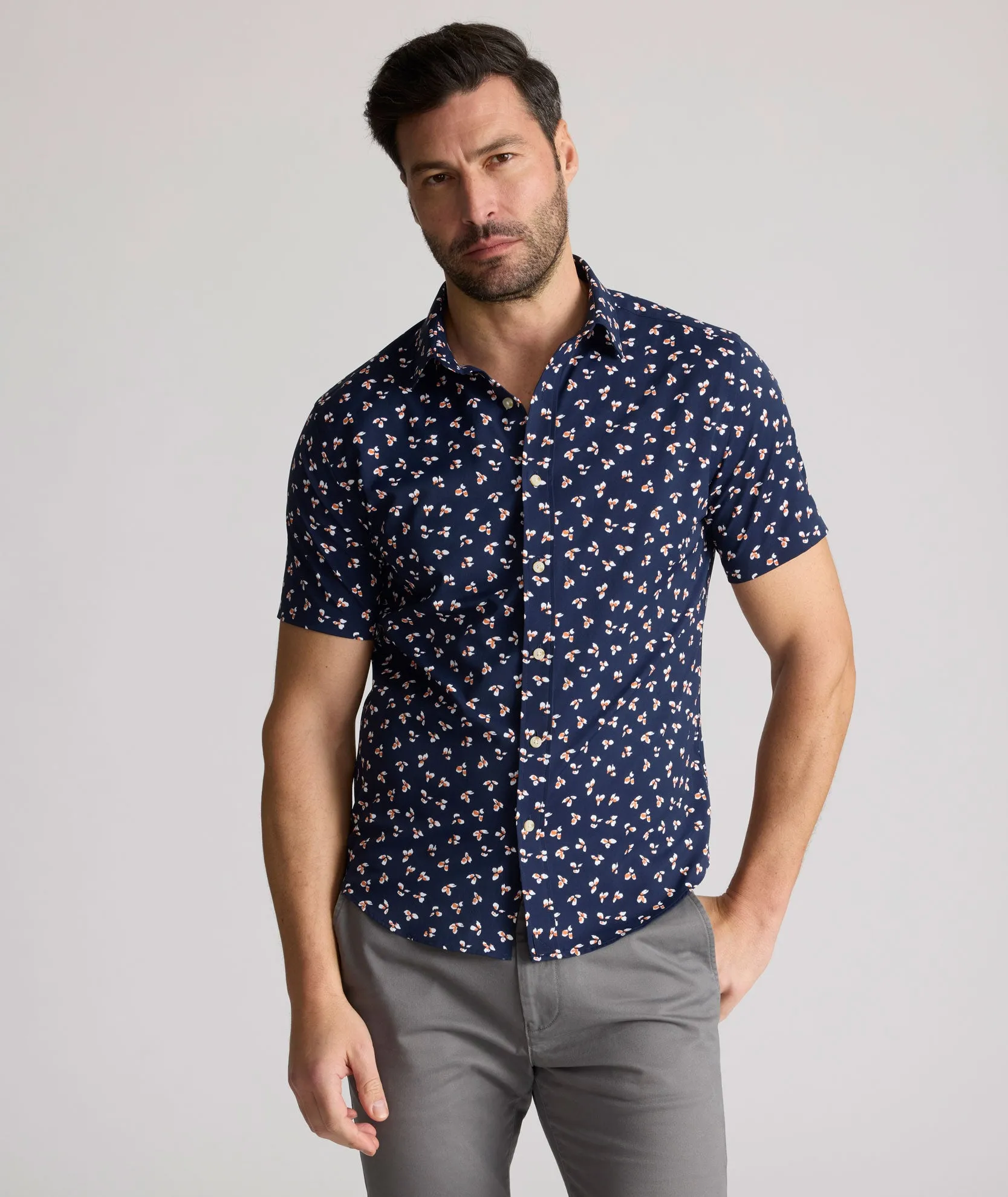 High-Quality Craftsmanship Performance Short-Sleeve Shirt