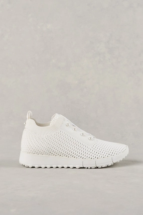 Perla Knit Sneaker - White Energy Cushion