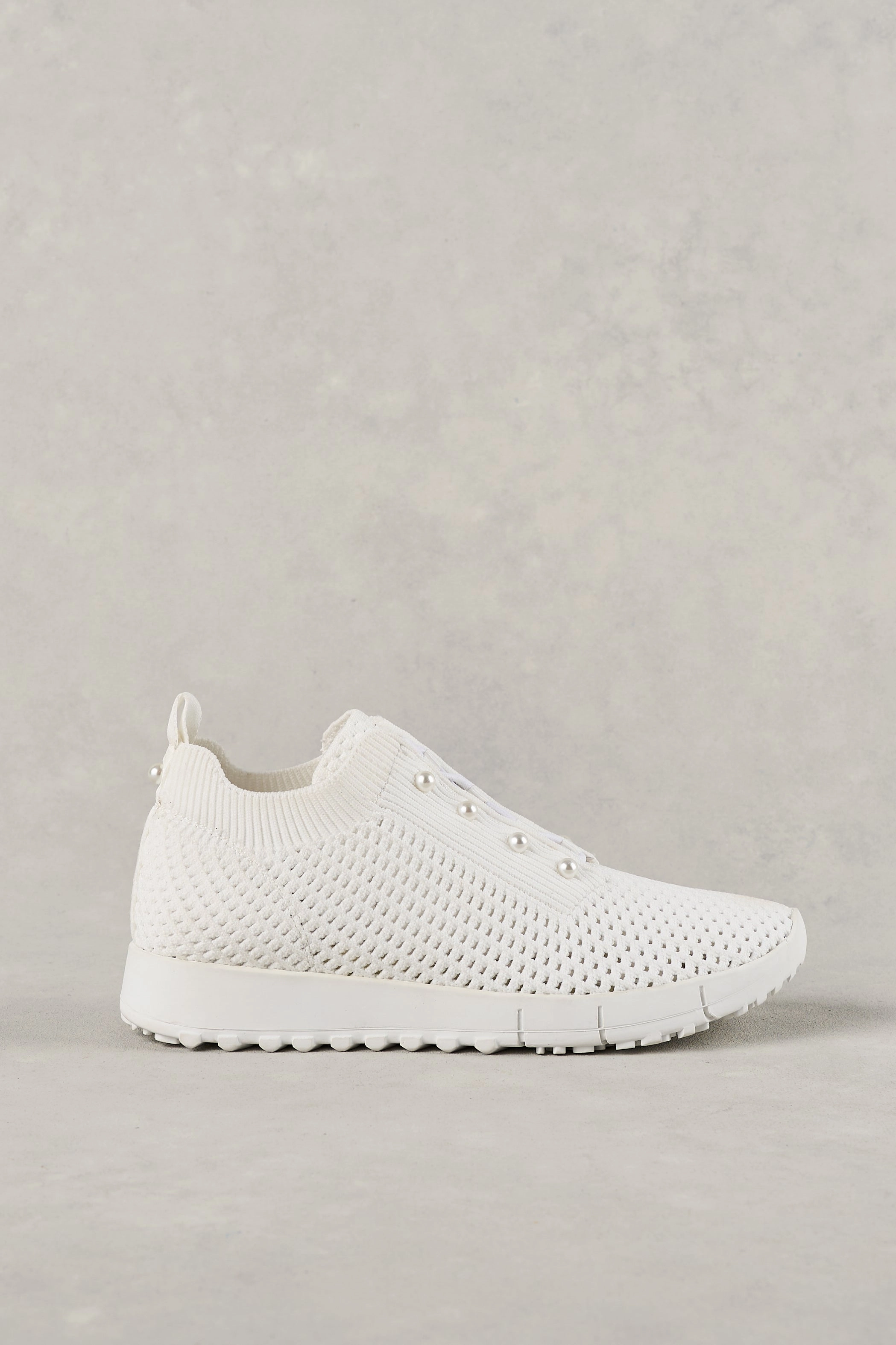 Perla Knit Sneaker - White Energy Cushion