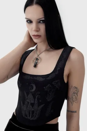 Perseis Corset Top Layered Collar Design