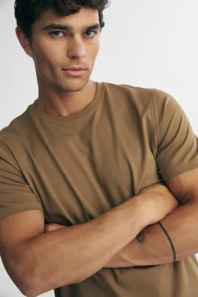 Drop Shoulder Design Pima cotton t-shirt