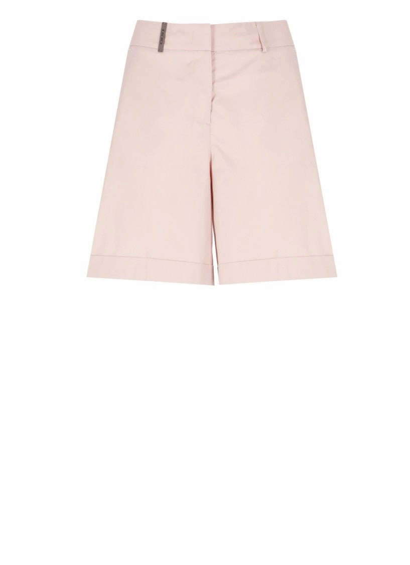 Pink Cotton Shorts RollUpFasten