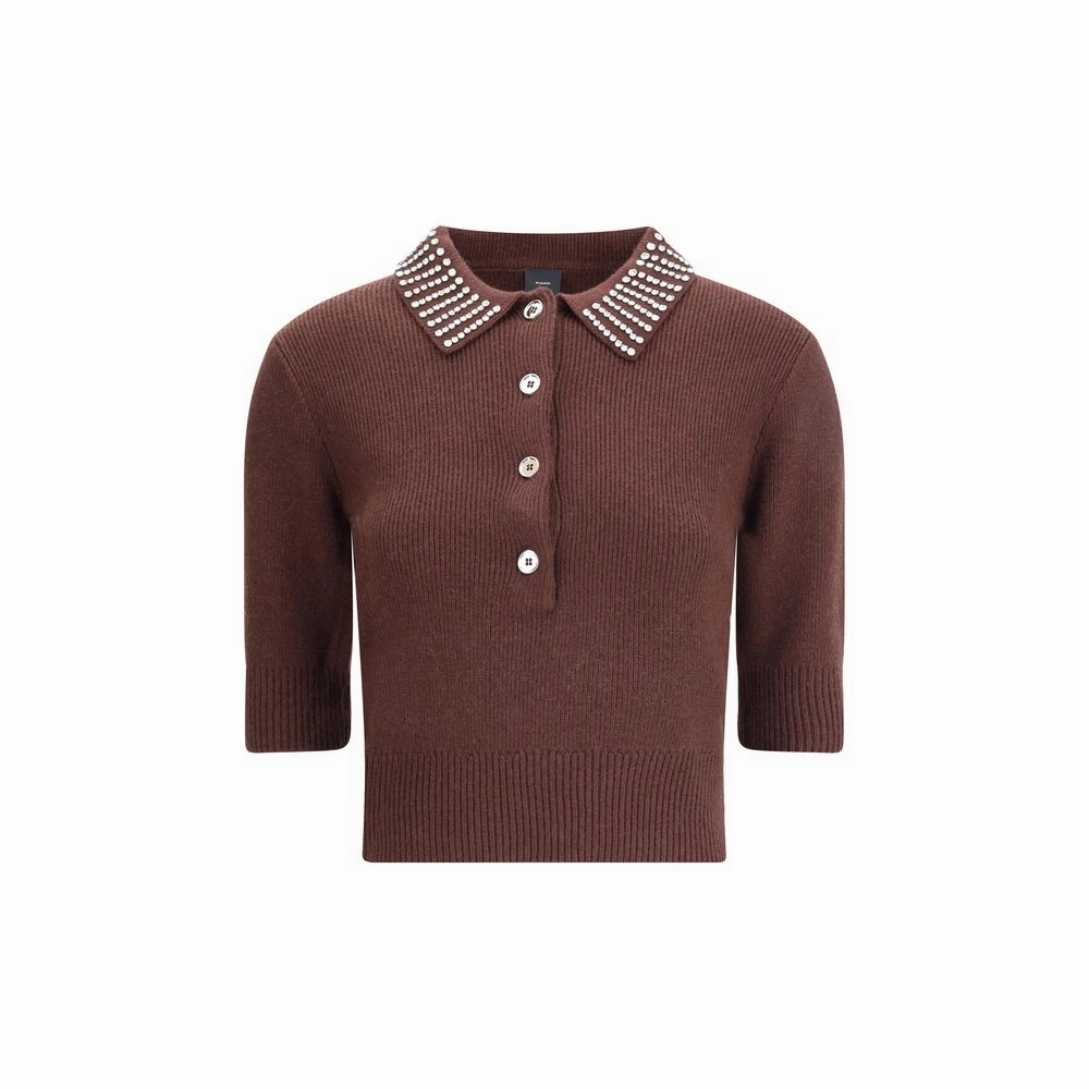 PINKO Emilia Sweater withstrass Comfy Fit All-day Comfort