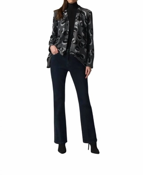 Polka Dot Jacket In Grey Multi Winter-Ready Knit