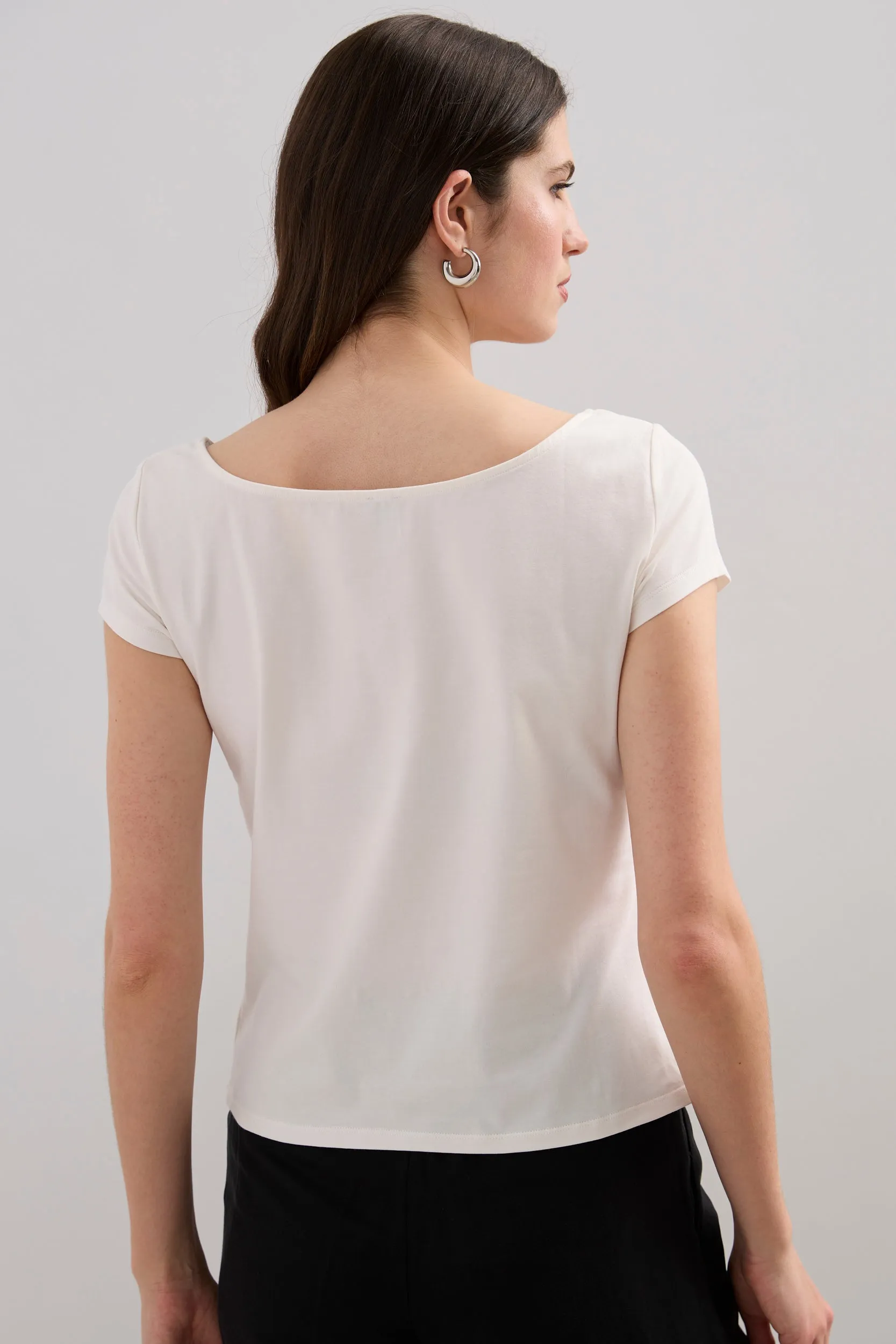 kids' Fit For All T-shirt with ballerina neckline