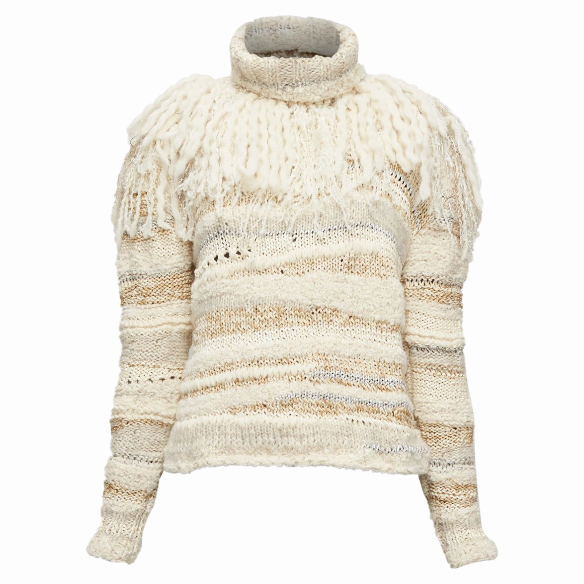 Breathable Wool Sustainable Yarn Prabal Gurung wool silk blend ethnic crochet sweater