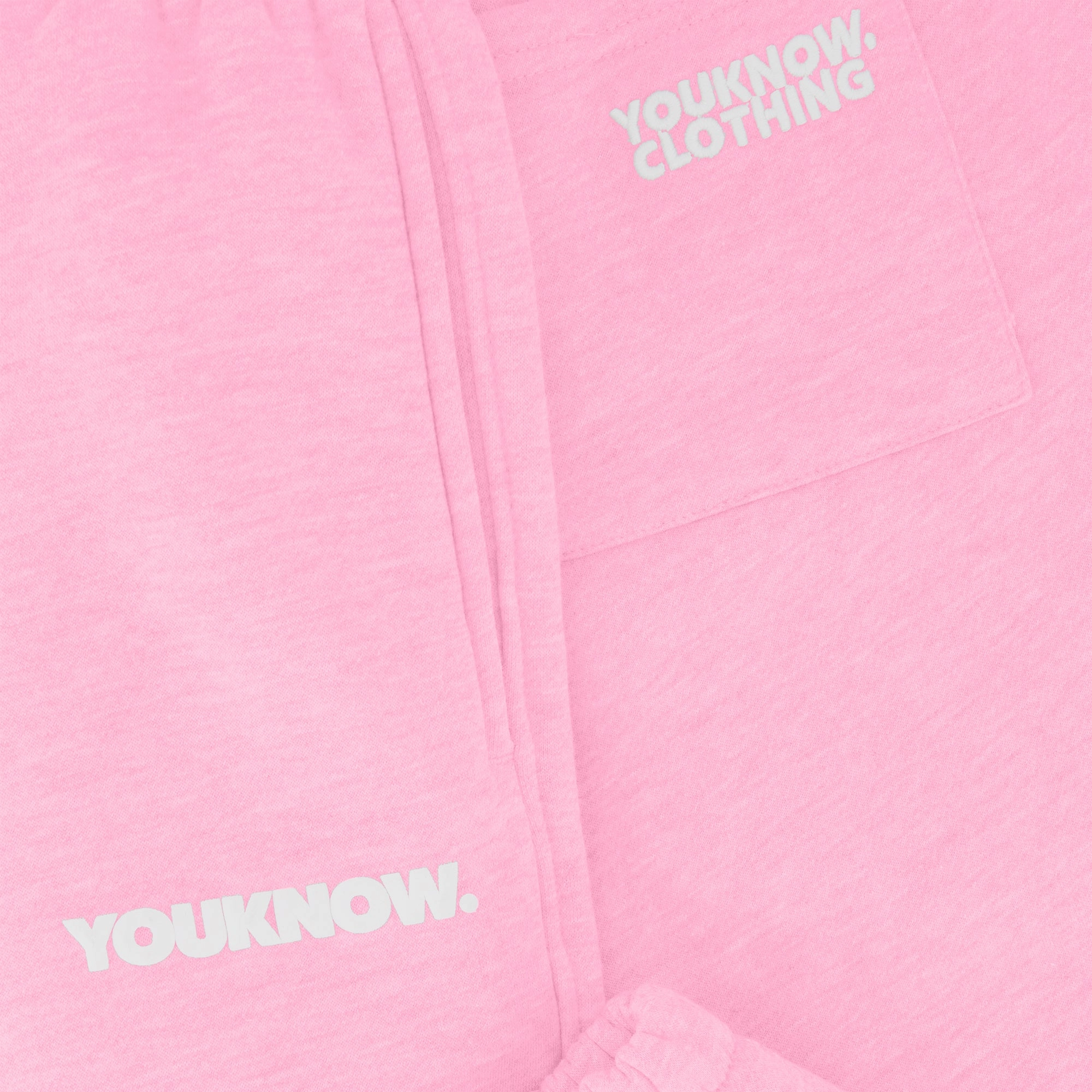 BLOCK CUFFED SWEATPANTS | Pink Cold Weather Wear Lightweight Design